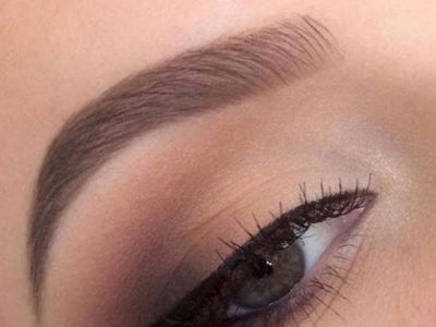Highly defined brow beauty treatment
