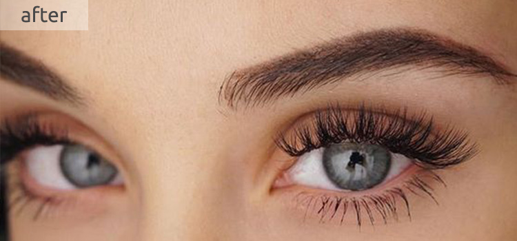 Russian volume lash extensions - after